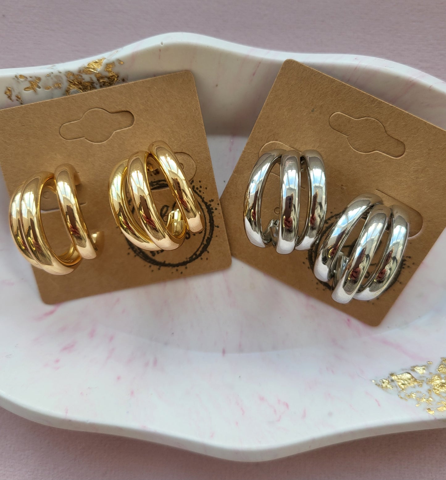 Triple Hoop Earrings