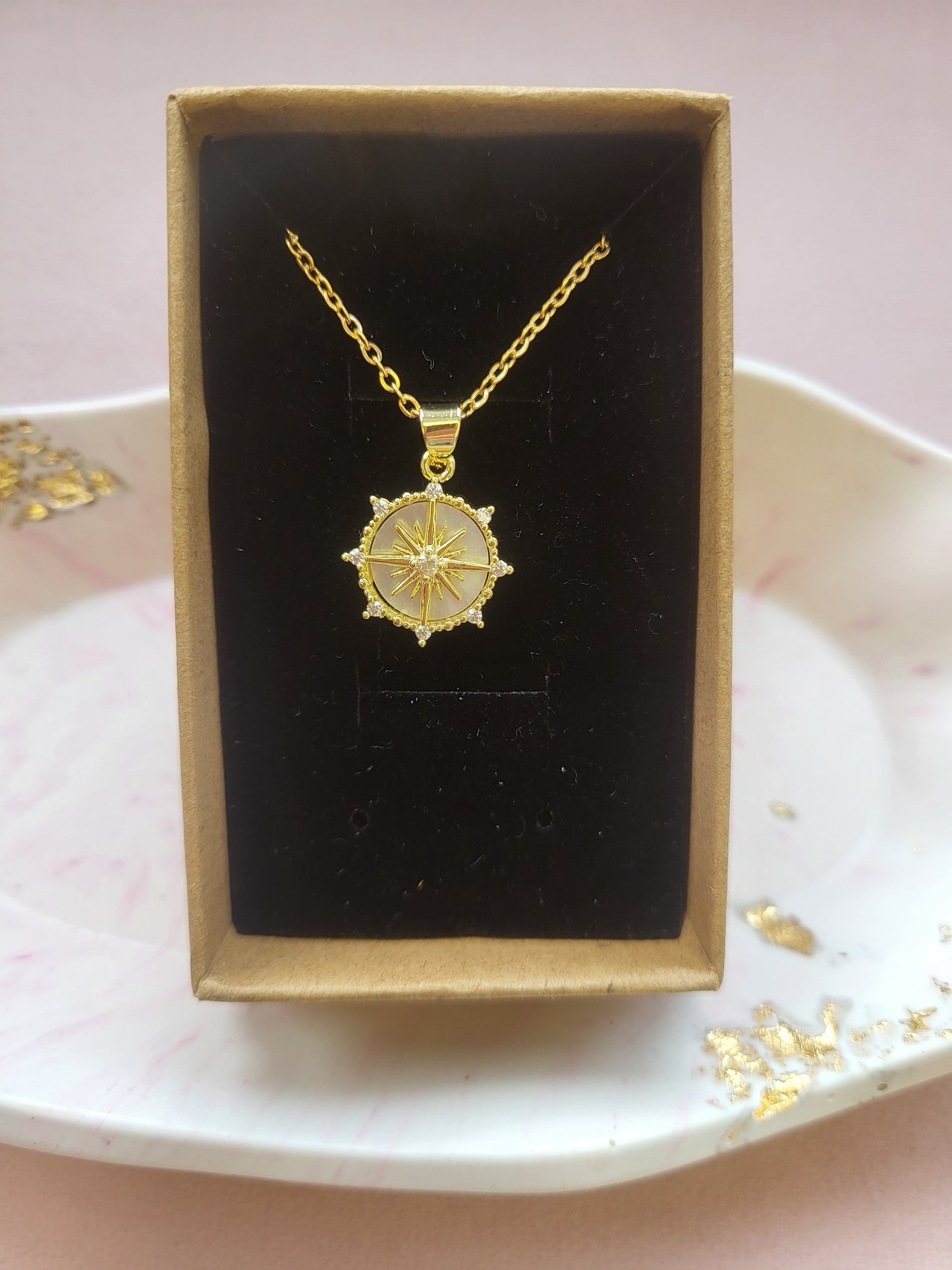 Compass Gold Necklace