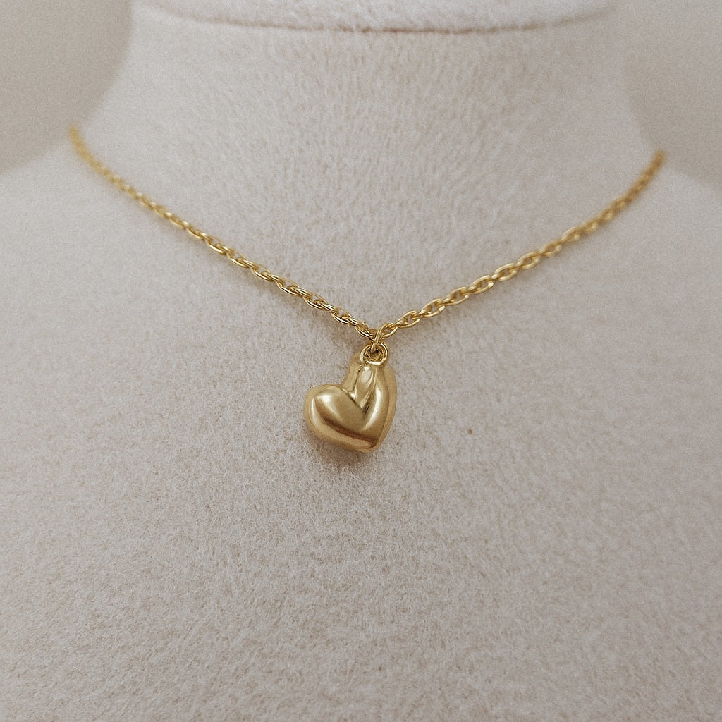 Mini Puff Heart Pendant