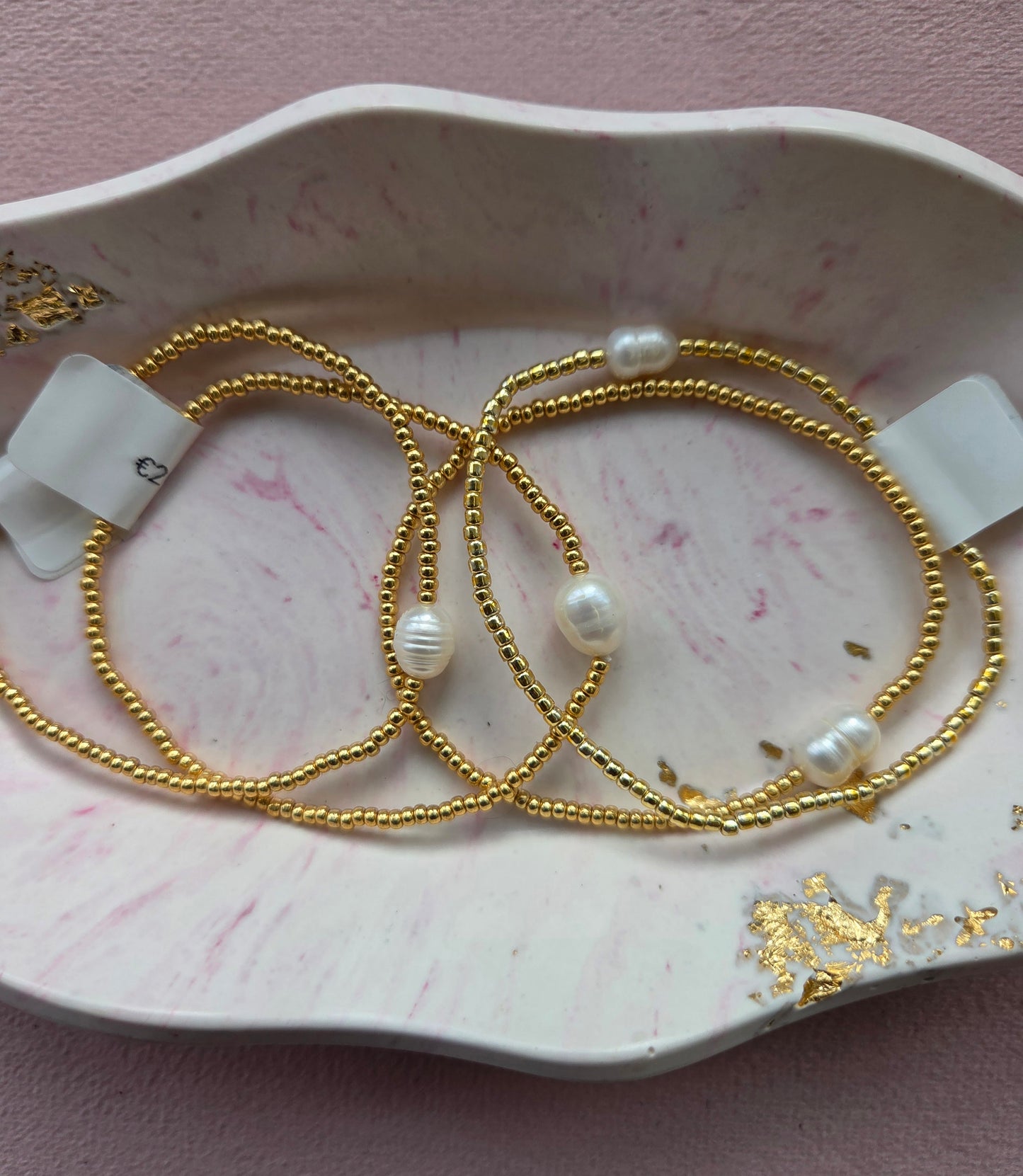 One Pearl Beaded Bracelet
