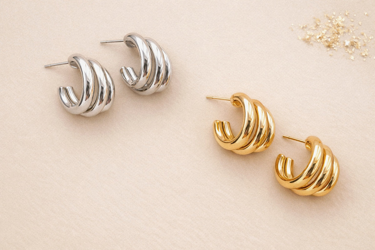 Triple Hoop Earrings