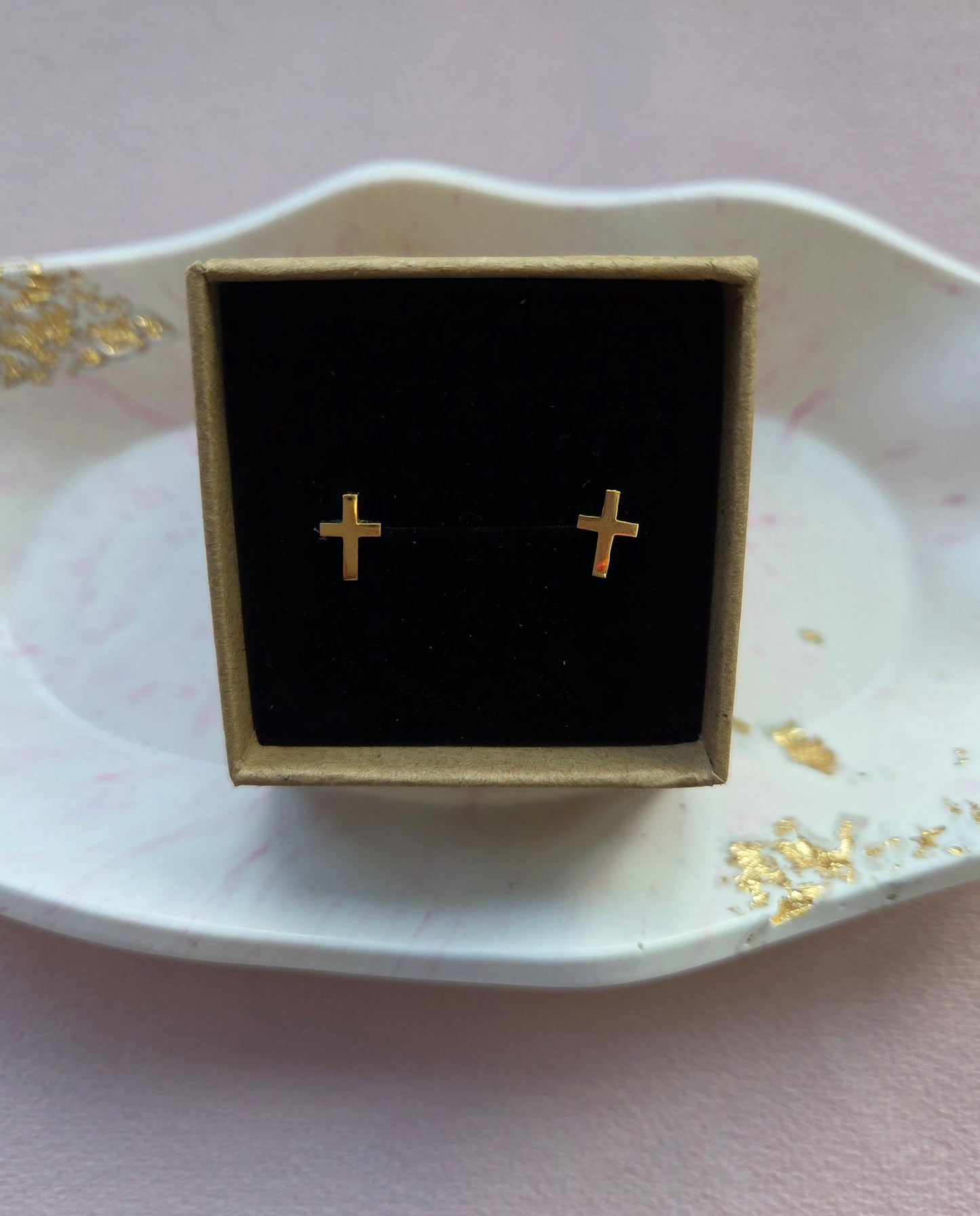 Dainty Cross Earrings