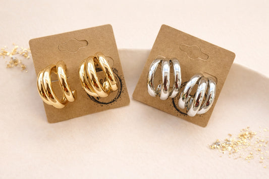 Triple Hoop Earrings
