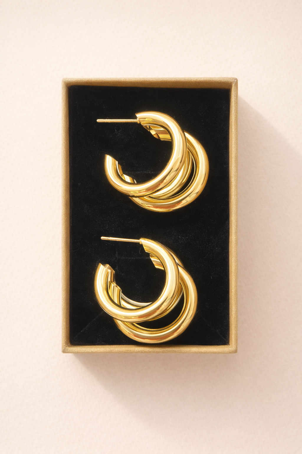 Triple Hoop Earrings