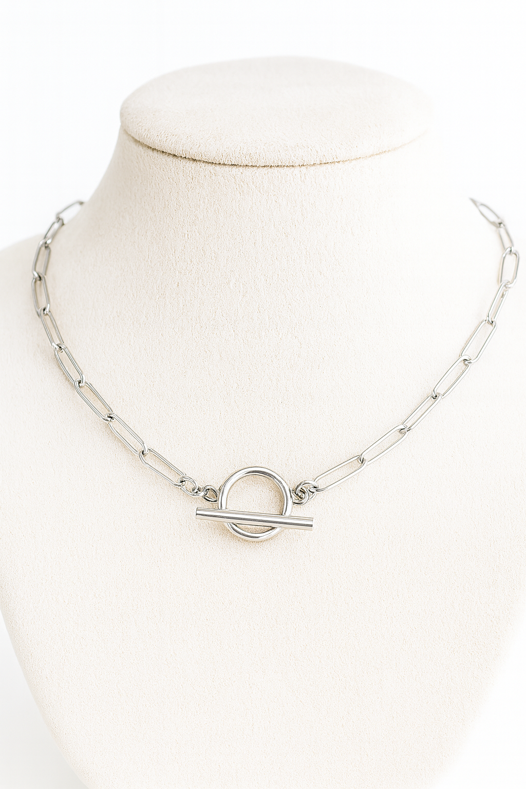 Gold T-Bar Necklace